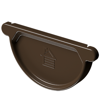 Заглушка желоба Stal Standard Коричневый, (RAL 8017)