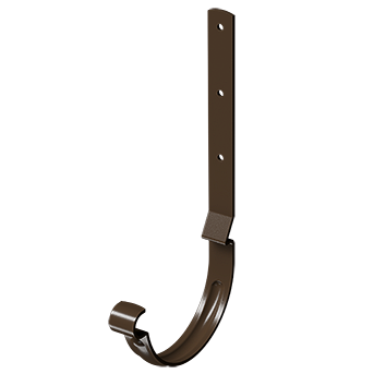 Карнизный крюк для желоба длинный Stal Standard Коричневый, (RAL 8017)