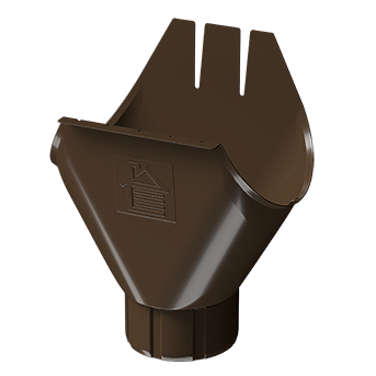 Водосточная воронка желоба Stal Standard Коричневый, (RAL 8017)